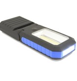 Arbeitslampe COB + 3 LED - Campinglampe - Taschenlampe - Faltbar mit Haken und Magnetfuss