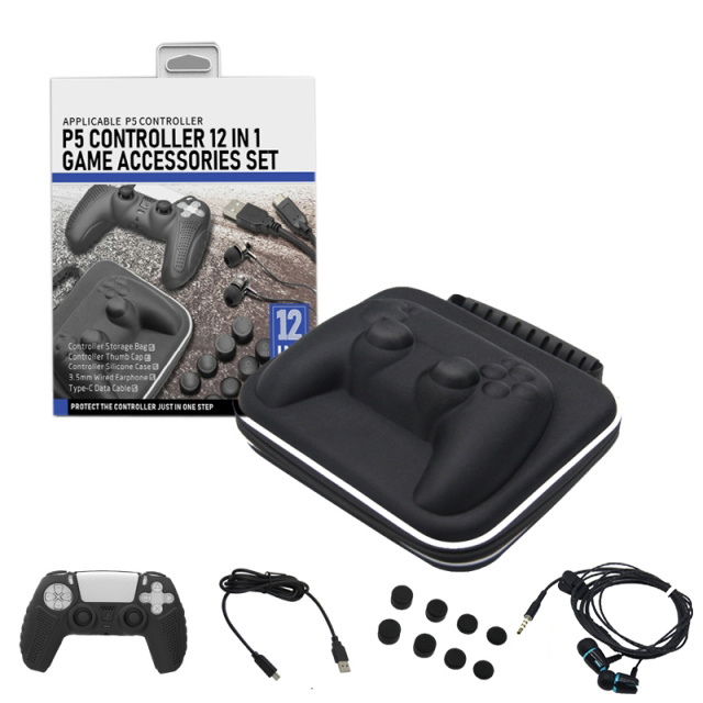 PS5 DualSense Controller - 12-in-1 Accessory Set - PlayStation 5 
