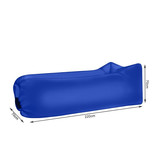 Air Lounger - Air bag - Inflatable bean bag - Air lounger - XL - Blue