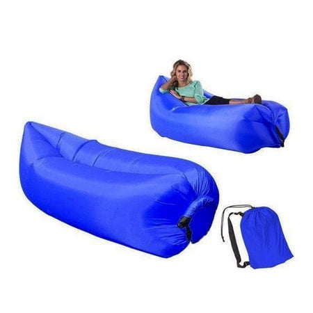 Air Lounger - Air bag - Inflatable bean bag - Air lounger - XL - Blue