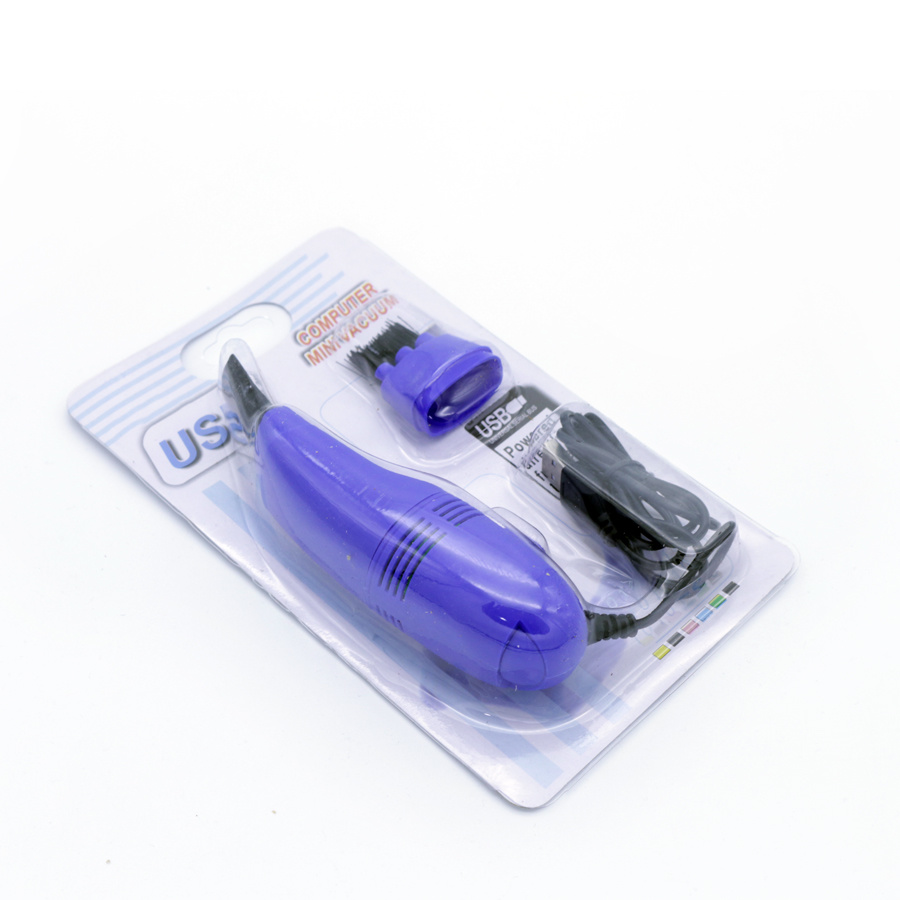 USB stofzuiger - cleaner / Schoonmaakset voor kruimels stof - Computer / PC / Laptop Kruimeldief - stofzuiger - Blauw - Geeektech.com