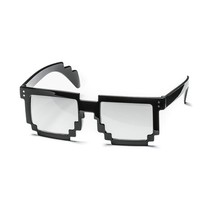 Trendy 8-bit pixel bril - Minecraft bril - Transparante Glazen - Party bril