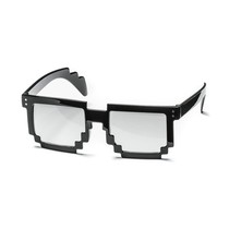 Trendy 8-bit pixel glasses - Minecraft glasses - Transparent Glasses - Party glasses