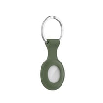 Icon Silicone Case with Keychain for Apple AirTag - Cover with Keychain Ring - Army Green