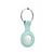 Icon Siliconen Hoesje met Sleutelhanger voor Apple AirTag - Cover met Sleutelhanger-ring - Mint