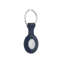 Icon Silicone Case with Keychain for Apple AirTag - Cover with Keychain Ring - Navy Blue