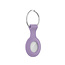 Icon Silikonhülle mit Schlüsselanhänger für Apple AirTag - Hülle mit Schlüsselanhängerring - Lila