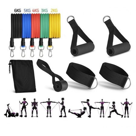 Resistance Bands Set - Workout Set with Handles - 11-Piece Workout Fitness Set