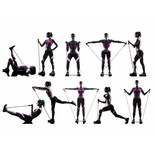 Weerstandsbanden set - Workout set met handvatten - 11-Delige Workout Fitness Set