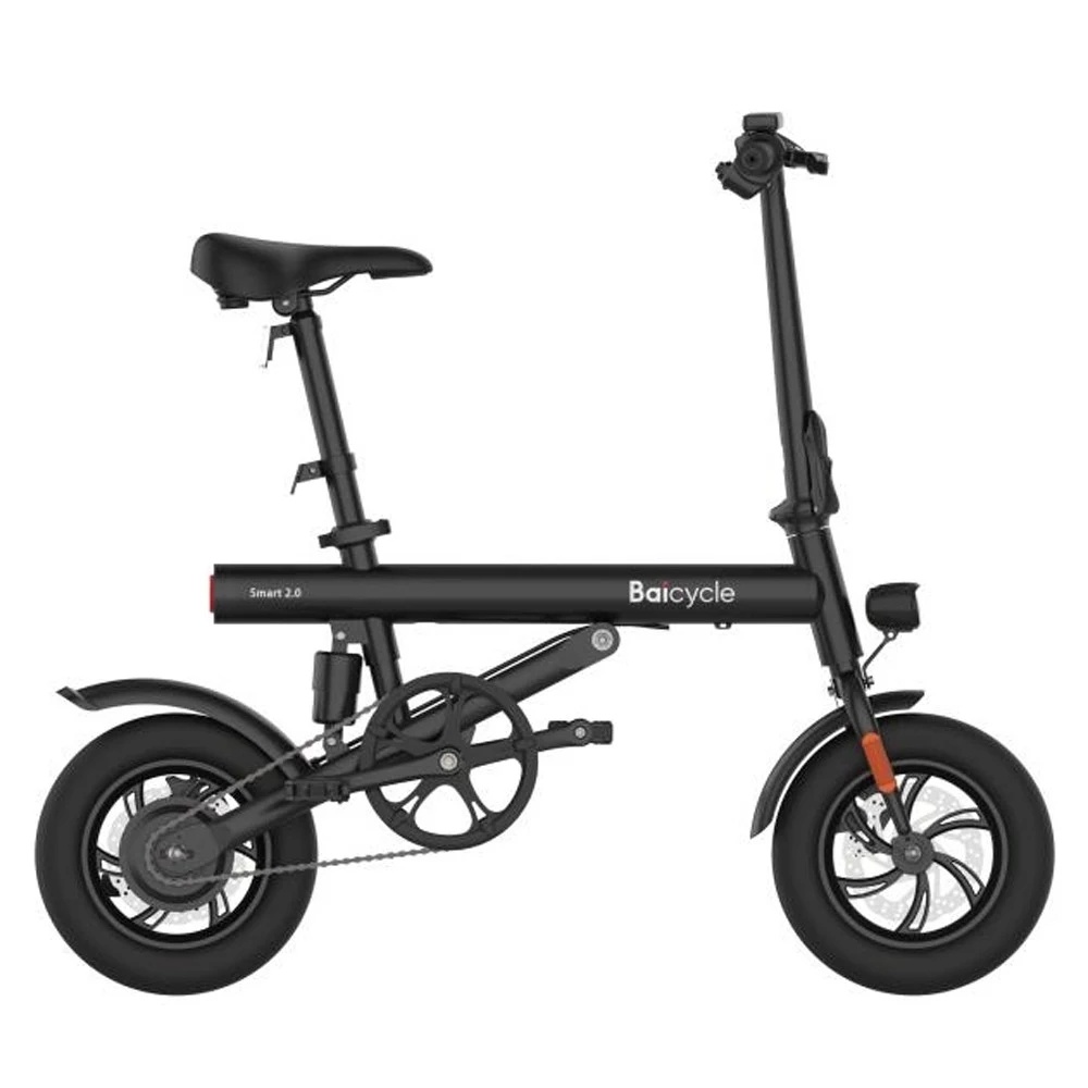 Ultralight Electric Folding Smart e Scooter 250W - 8 inch - three wheels -  black