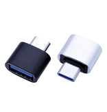 Geeek USB-C auf USB-A Adapter OTG Konverter USB 3.0 - USB-C auf USB-A Adapterstecker - Schwarz