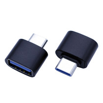 USB-C naar USB-A adapter OTG Converter USB 3.0 - USB-C naar USB-A Verloopstekker - Zwart