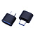 Geeek USB-C auf USB-A Adapter OTG Konverter USB 3.0 - USB-C auf USB-A Adapterstecker - Schwarz