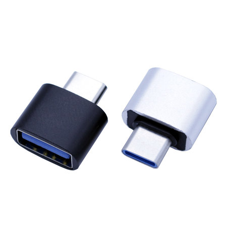 Geeek USB-C to USB-A Adapter OTG Converter USB 3.0 - USB-C to USB-A Adapter Plug - Silver