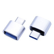 USB-C naar USB-A adapter OTG Converter USB 3.0 - USB-C naar USB-A Verloopstekker - Zilver