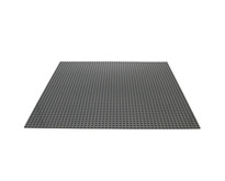 Large Baseplate Construction plate for Lego Building Blocks Dark Grey 50 x 50