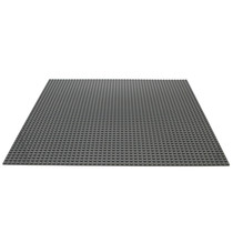 Große Grundplatte Bauplatte für Lego Bausteine Dunkel Grau 50 x 50