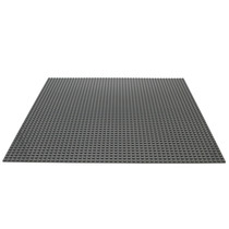 Large Baseplate Construction plate for Lego Building Blocks Dark Grey 50 x 50