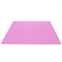Large Baseplate Construction plate for Lego Building Blocks Pink 50 x 50