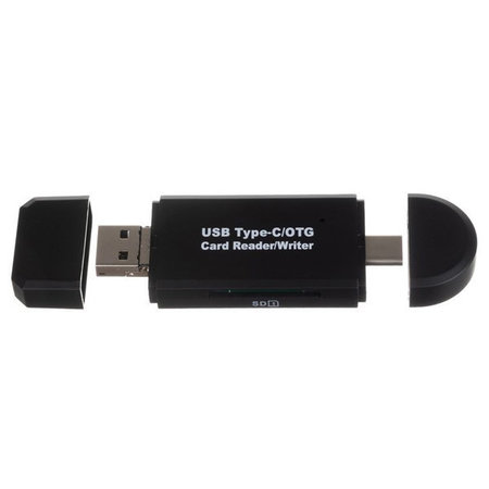 Kaartlezer 5-in-1 - USB-C, Micro USB én USB-A - Geheugenkaart SD & MicroSD