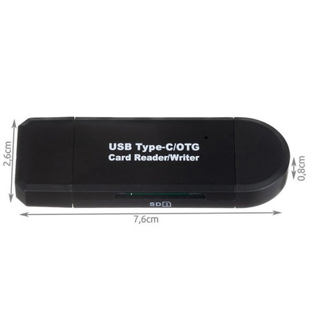Kartenleser 5-in-1 - USB-C, Micro USB und USB-A - Speicherkarte SD & MicroSD