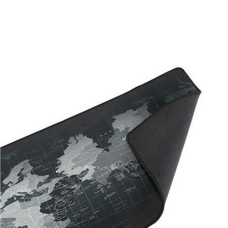 Gaming XXL Mouse Pad Mouse and Keyboard Desk Pad - World Map Gray