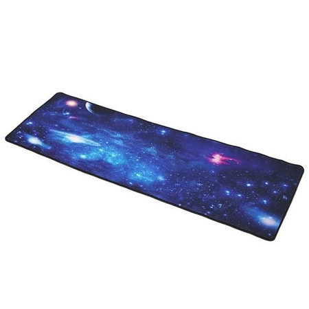 Gaming XXL Mouse Pad Mouse and Keyboard Desk Pad - Universe Blue