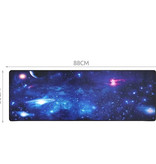 Gaming XXL Mouse Pad Mouse and Keyboard Desk Pad - Universe Blue