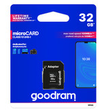 Goodram MicroSD 32GB cl. 10 UHS-I + Adapter - MicroSDHC