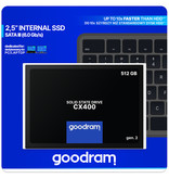 Goodram Internal SSD CX400 - 512GB - GEN.2 SATA III 2.5″ - Solid State Drive