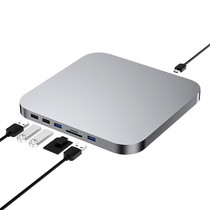 USB-C Hub - USB3.0 Dockingstation für Apple Mac mini (2018 &2020 M1) inkl. 2,5“ SSD und HDD Gehäuse