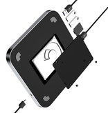 USB-C Hub - USB3.0 Dockingstation für Apple Mac mini (2018 &2020 M1) inkl. 2,5“ SSD und HDD Gehäuse