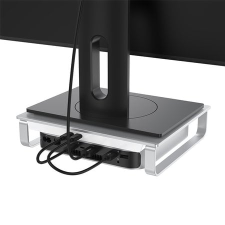 Geeek Aluminum riser for Apple iMac 24" or Monitor with USB-C hub - USB3.0 docking station incl. 2.5" SATA HDD and M.2 SSD housing