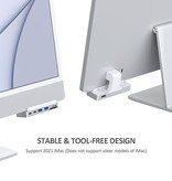 Geeek USB-C-Hub - USB3.0 & Dockingstation 7-in-1 für Apple iMac 24"
