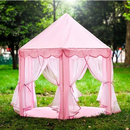 Play Tent for Children - With Bottom - From 3 Years - Children Tent Castle - For indoor and outdoor - pink