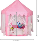 Play Tent for Children - With Bottom - From 3 Years - Children Tent Castle - For indoor and outdoor - pink