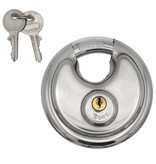 B-SAFE Padlock - Discuslock 90 mm - including 2 keys - stainless steel