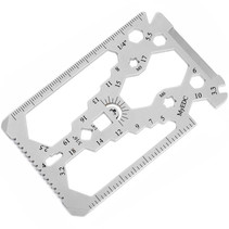 Wallet Card 34 in 1 - Multitool Gadget mit 34 Funktionen - Multi Tool In Kreditkartengrösse - Survival Gadget