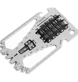 MyEDC Pocket Card Multitool Gadget 29 in 1 - Multi Tool with 29 functions and 6 bits - Survival Gadget