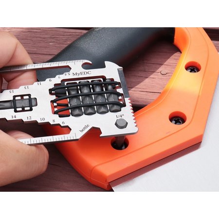 MyEDC Pocket Card Multitool Gadget 29 in 1 - Multi tool mit 29 Funktionen und 6 Bits - Survival Gadget