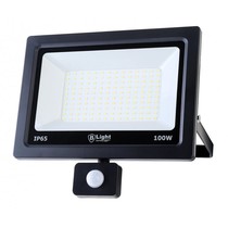 LED spot/schijnwerper met bewegingsmelder 100 watt - IP65 - koel wit (6500 K)