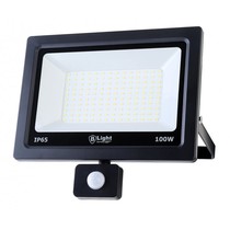 LED spotlight/floodlight with motion detector 100 watts - IP65 - cool white (6500 K)