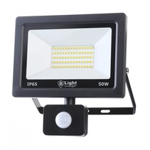 LED spotlight/floodlight with motion detector 50 watts - IP65 - cool white (6500 K)