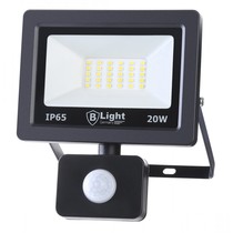 LED spotlight/floodlight with motion detector 20 watts - IP65 - cool white (6500 K)