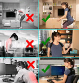 Rugbrace - Rug Corrector voor houding en correctie van rug, schouder en nek - Postuur Corrector inc. Okselpads - Schouderbrace Zwart