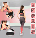 Rugbrace - Rug Corrector voor houding en correctie van rug, schouder en nek - Postuur Corrector inc. Okselpads - Schouderbrace Zwart