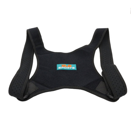 Rugbrace - Rug Corrector voor houding en correctie van rug, schouder en nek - Postuur Corrector inc. Okselpads - Schouderbrace Zwart