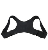 Rugbrace - Rug Corrector voor houding en correctie van rug, schouder en nek - Postuur Corrector inc. Okselpads - Schouderbrace Zwart