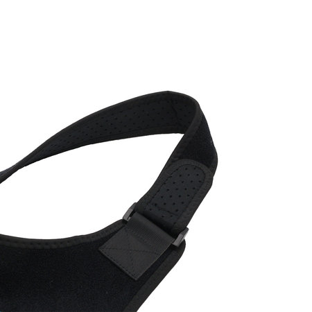 Rugbrace - Rug Corrector voor houding en correctie van rug, schouder en nek - Postuur Corrector inc. Okselpads - Schouderbrace Zwart