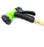 Spray Nozzle Universal 8 Positions Green Garden Hose Plant Sprinkler Broeskop - 8 Jet Types